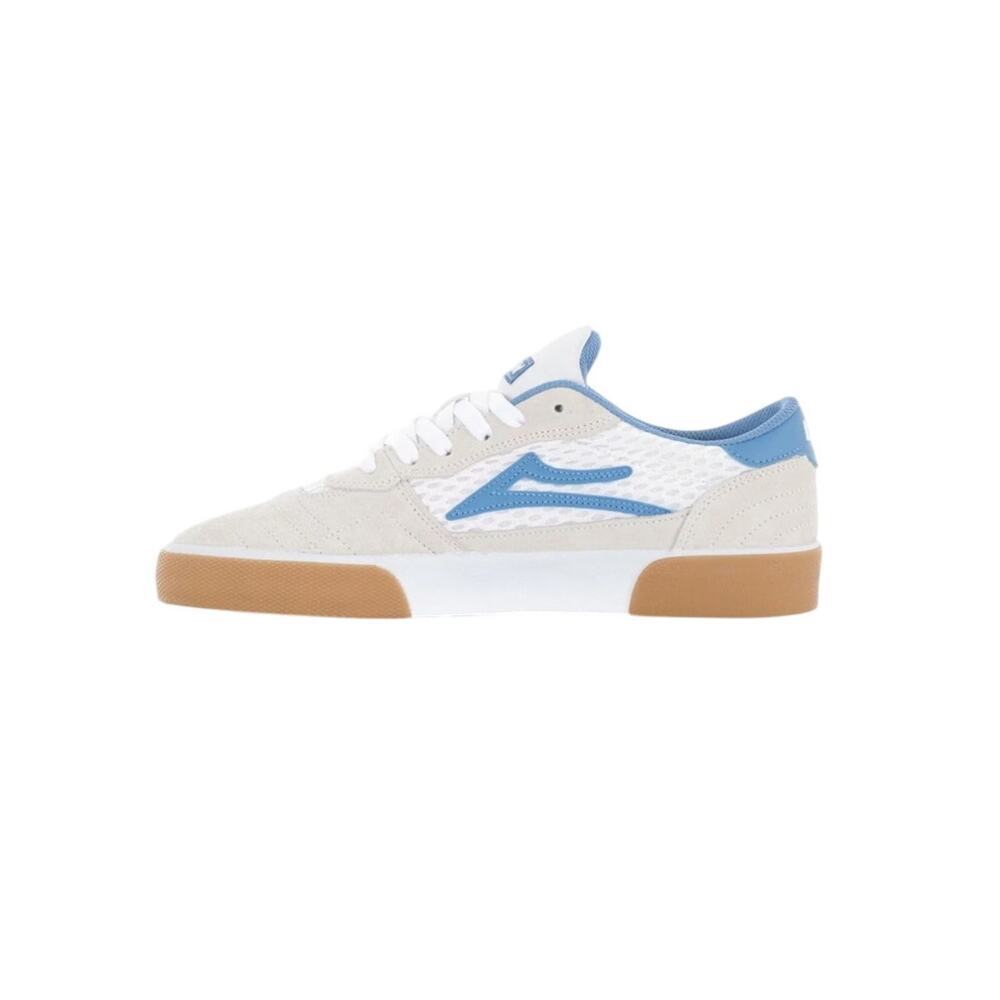 Men’s Lakai Cambridge Skate Shoes White Suede Parisian Gum 8.5 US